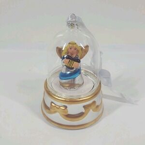 Mr. Christmas Spinning Angel Musical Ornament Hark The Herald Angel- Works